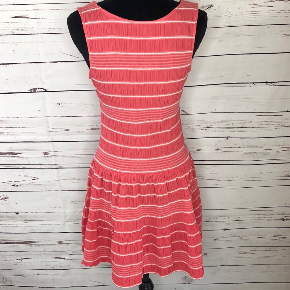 Max Edition Coral Striped Sun Dress size S - Picture 3 of 8